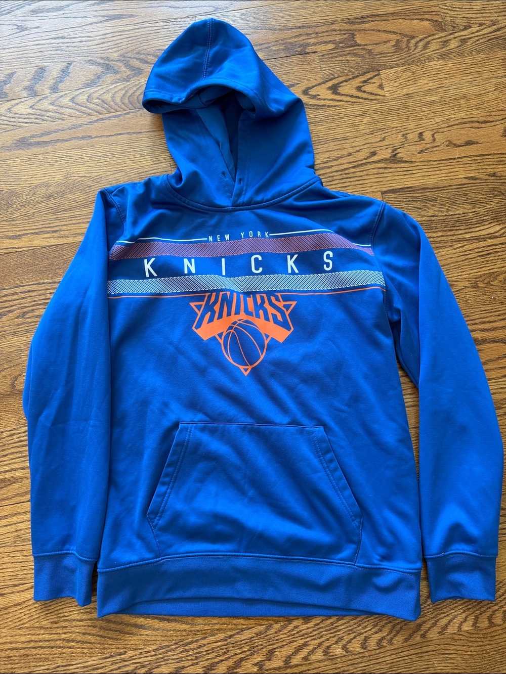 NBA New York Knicks Royal Blue & Orange Pullover Hoodie